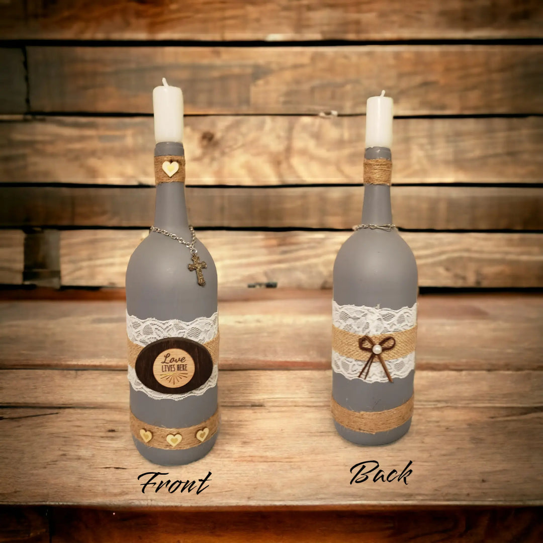Country Wine Bottle Decor TCB-Toni's Craft Boutique