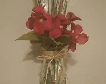 FLORAL MILK BOTTLE DECOR TCB-Toni's Craft Boutique
