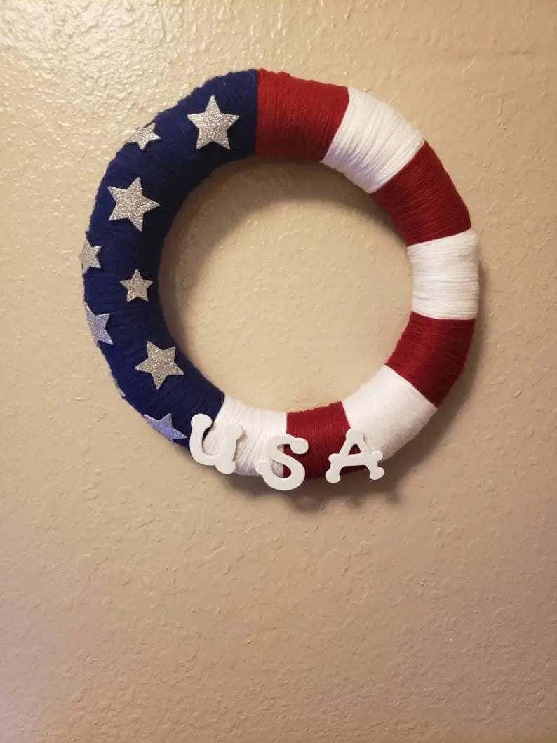 Fourth of July Wreath TCB-Toni's Craft Boutique