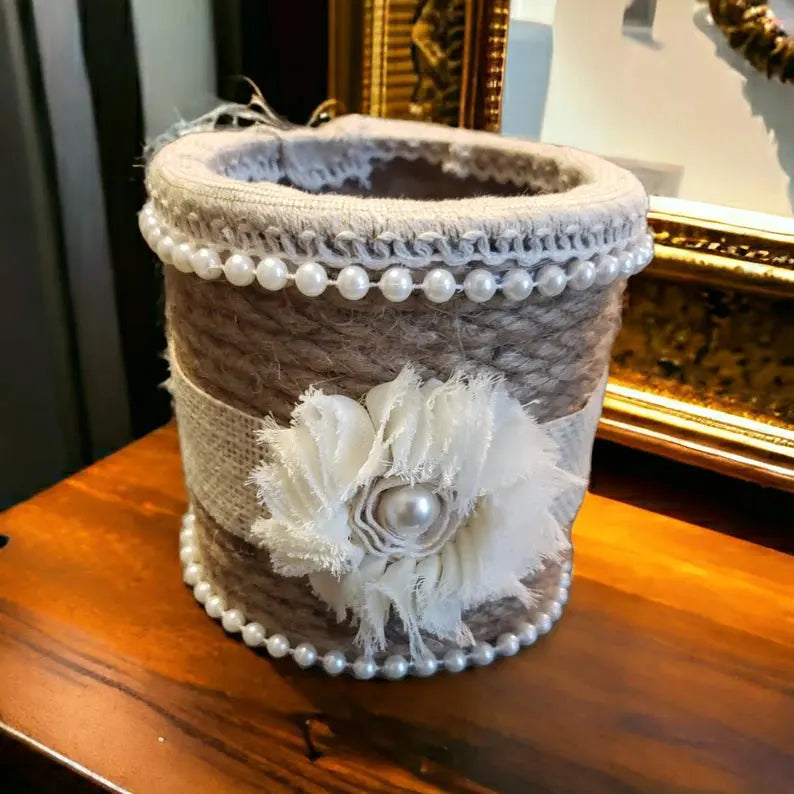 Decorative Rope Twined Storage Basket TCB-Toni's Craft Boutique