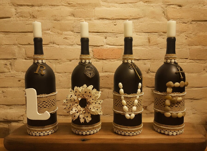 LOVE Wine Bottles Decor