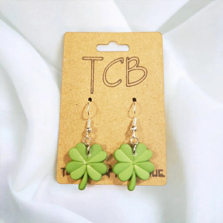 St. Paddy's 4 Leaf Clover Earrings