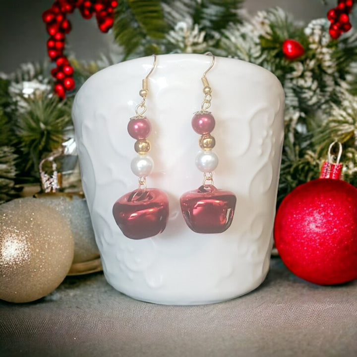 Christmas Bells Dangle Drop Earrings