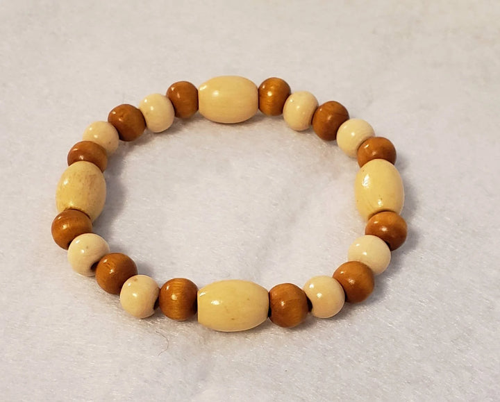 Wooden Bead Stretch Bracelet